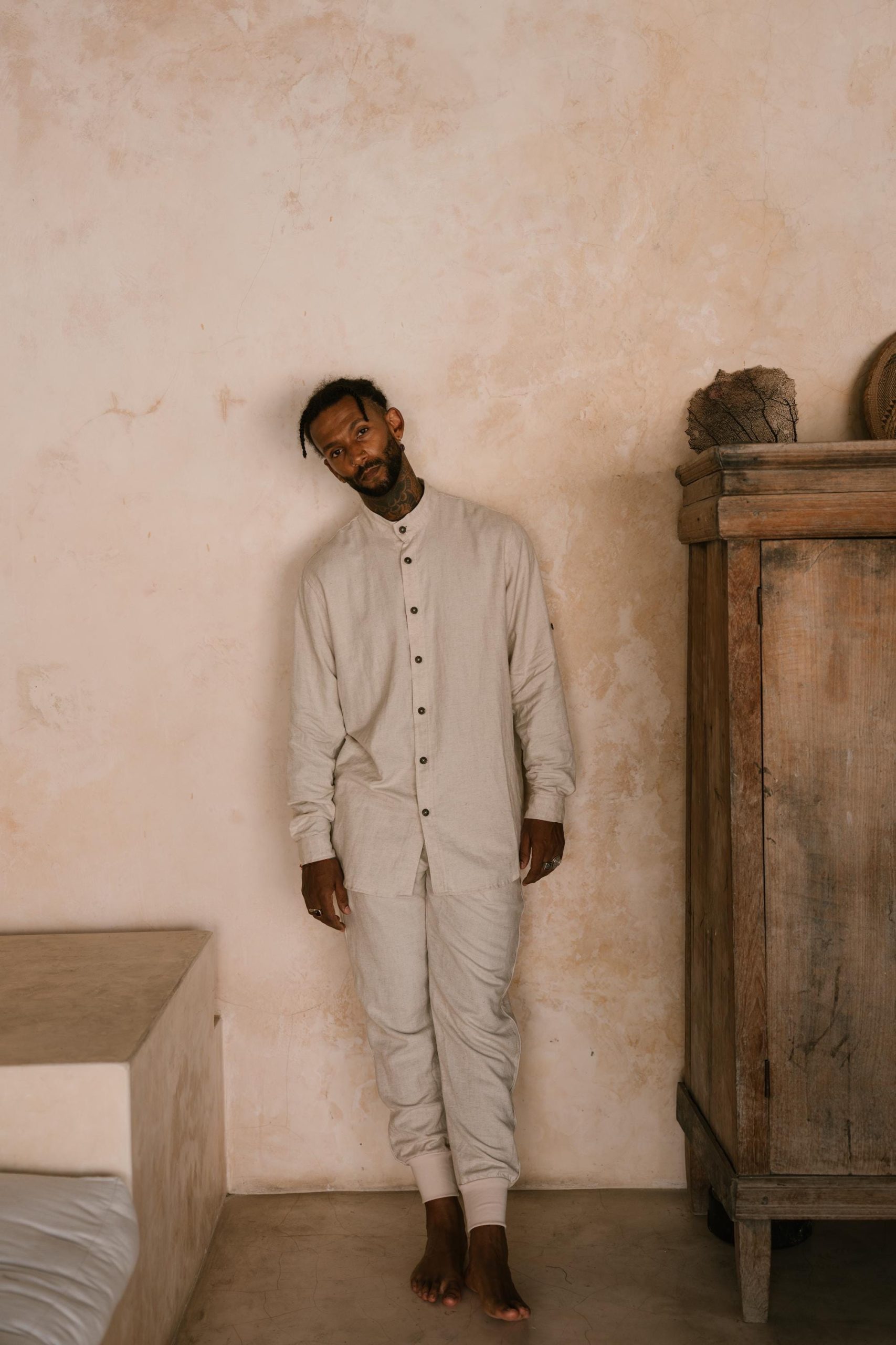 Linen Jogger Pants: Relaxed Oriental Boho Style