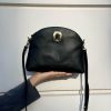Black Leather Purse Women Handmade Shoulder Bag With